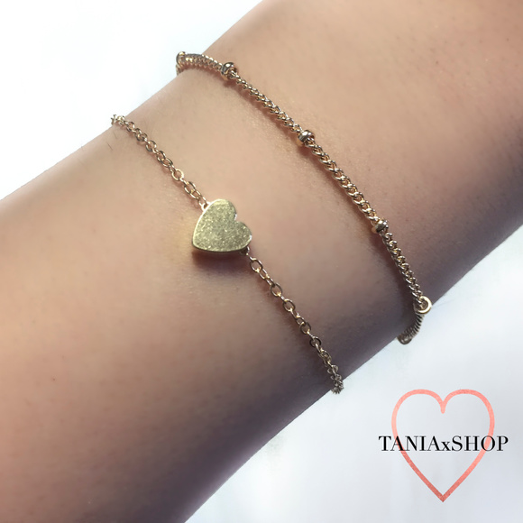 Jewelry - 3/$20 Gold Heart Bracelet